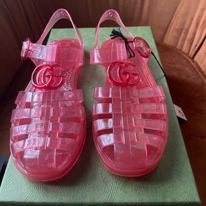 Women's GG Slingback Sandals - Deep Coral